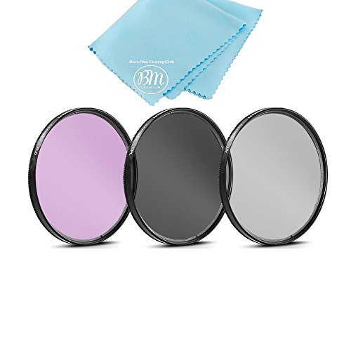 67mm Multi-Coated 3 Piece Filter Kit (UV-CPL-FLD) for Nikon CoolPix P900, P950 Digital Camera