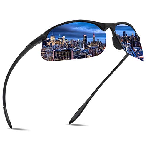 JULI Polarized Sports Sunglasses for Men Women Tr90 Unbreakable Frame for Running Fishing Baseball Driving MJ8002