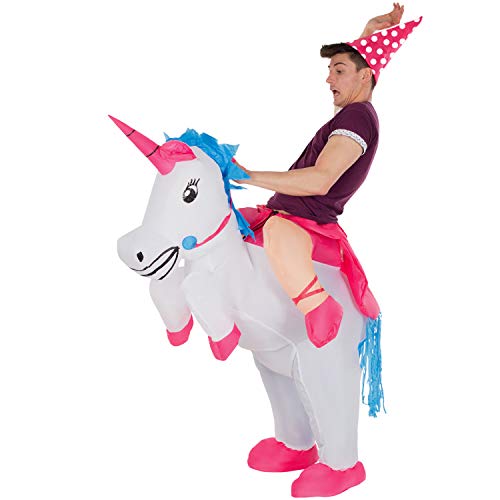 Morphsuits Inflatable Unicorn Costume Adult Size, Blow Up Costume Unicorn Adult, Ride on Unicorn, Inflatable Costume Adult
