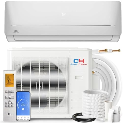 Cooper & Hunter MIA Series, Mini Split Air Conditioner and Heater, 12,000 BTU, 115V, 20.8 SEER2, Wall Mount Ductless Inverter Heat Pump System, Including 16ft Installation kit