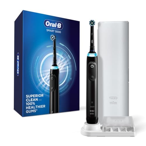 Oral-B Pro 5000 Smartseries Power Rechargeable Electric Toothbrush with Bluetooth Connectivity, Black Edition