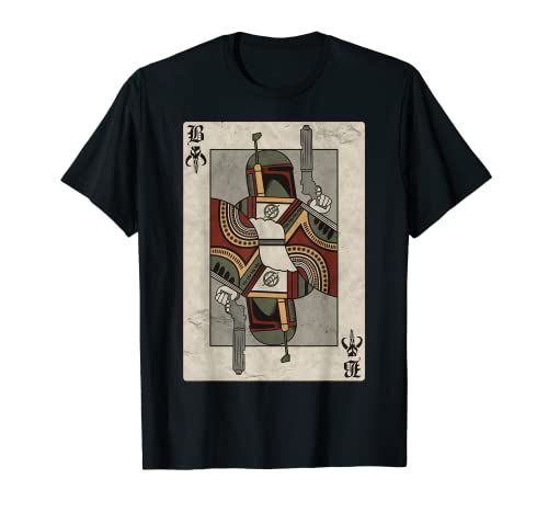 Star Wars Boba Fett Bounty Hunter Playing Card T-Shirt