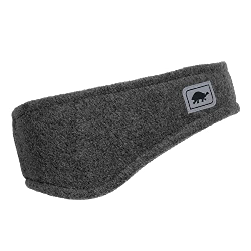 Turtle Fur Double-Layer Bang Band, Chelonia 150 Fleece Headband,Charcoal,One Size