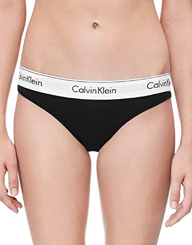 Calvin Klein Women's Modern Cotton Stretch Bikini Panty, Black, Small