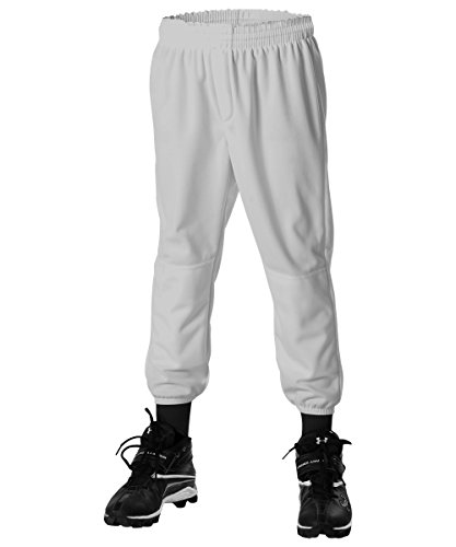 Alleson Athletic Youth Pull on Baseball Pants, Grey, Small