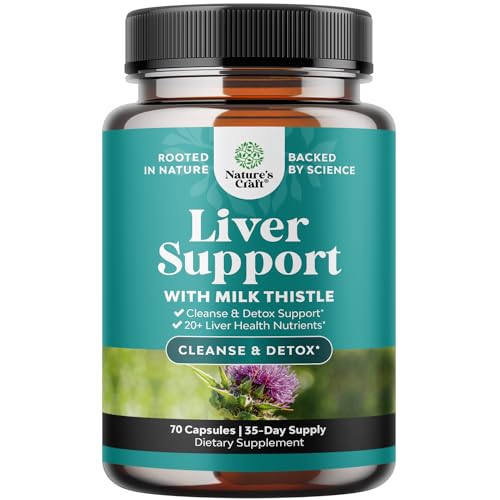 Liver Cleanse and Detox & Repair Formula - Herbal Liver Support Supplement with Milk Thistle Dandelion Root & Artichoke Extract for Liver Health - Silymarin Milk Thistle Liver Detox Capsules