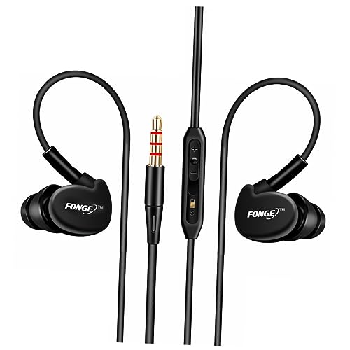 Homoyoyo in Ear Earbud Wired Over Ear Headphones Wired Headphones Earbuds Wired Mm Audio Jack Earphones Wired Earbuds Sports Headphones Wire Headphone Headset S500 Metallic Line Earhook