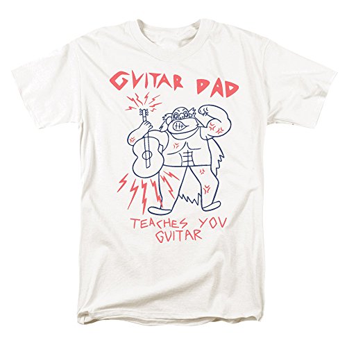 Steven Universe Guitar Dad Cartoon Network T Shirt & Stickers (X-Large) White