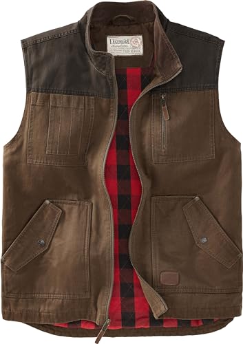 Legendary Whitetails Men's Standard Tough as Buck Vest, Brown, Large