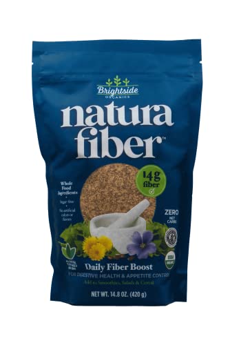 Natura Fiber, All-Natural Organic Fiber Powder Supplement, Plant-Based Whole Food Ingredients, No Artificial Colors or Flavors