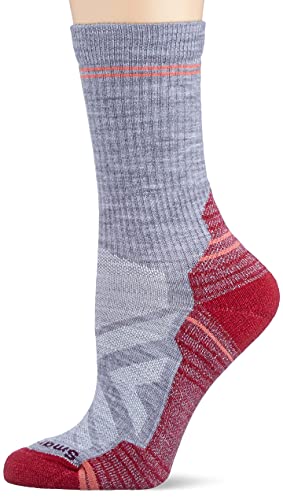 Smartwool Women's Hike Light Cushion Crew Socks, Light Gray, Large