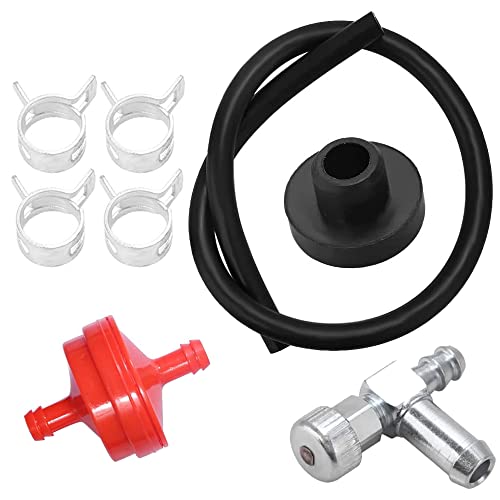 Fuel Hose Filter Gas Tank Shut-Off Valve Grommet Bushing for 3000 5000 6250 Watts Craftsman Coleman Powermate Maxa Generac for Honda GX240 Generator Snapper Snowblower Snow Thrower