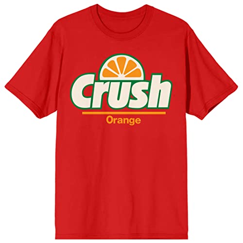 Crush Orange Soda Logo Crew Neck Short Sleeve Red Women's T-Shirt-XXL