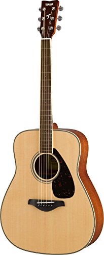 Yamaha FG820 Solid Top Acoustic Guitar, Natural, Dreadnought