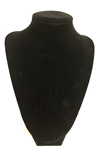 Premium Quality Black Velvet Necklace Bust Jewelry Showcase Display 7.5'H