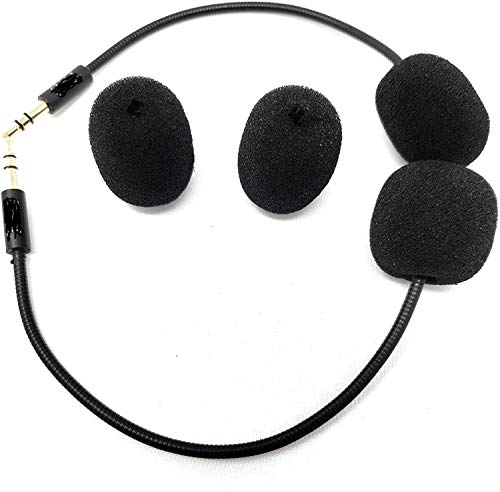 TNE 2-Pack Replacement Game Mics 3.5mm Microphone Boom for Turtle Beach Ear Force XO Four Recon 50 50x 60p Xbox One PS4 Nintendo Computer PC Gaming Headsets