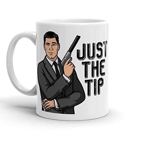 Mug Acher Collage Sitcom Gifts Sterling White Ceramic Archer 11oz 15oz Just The Tip Classic Mug For Coffee, Latte, Chocolate Or Tea