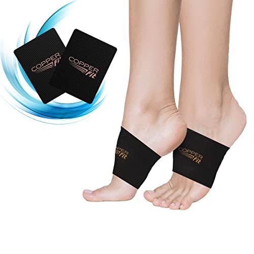 Copper Fit Health Unisex Arch Relief Compression Bands for Plantar Fasciitis,Swelling