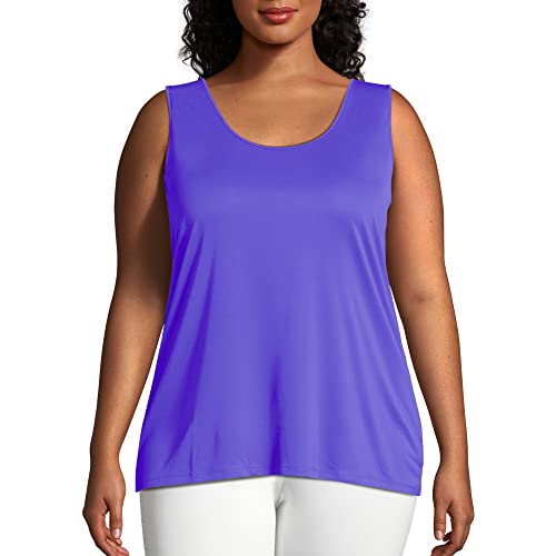 Just My Size Women's Plus-Size Cooldri Performance Scoopneck Tank Top