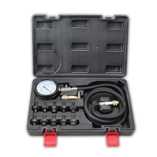 Engine Oil Pressure Test Kit - 0-140 PSI Gauge with Adapters - Diagnose Low Oil Pressure in Cars, Trucks, Tractors