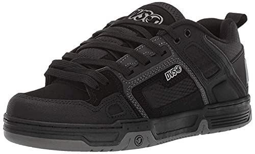 DVS Men's Comanche Skate Shoe, Black Reflective Charcoal New Black, 10.5
