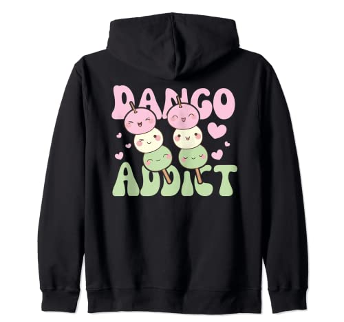Dango Addict Kawaii Dango Rice Cake Dango Zip Hoodie