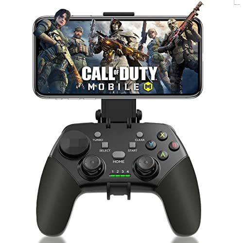 arVin Game Controller for iPhone/iOS/Android/PC/Steam Deck with Phone Holder, Turbo, Wireless Gamepad Joystick for iPhone 14/13/12/iPad/MacBook/Samsung Galaxy/Tablet, Call of Duty, Apex -Direct Play