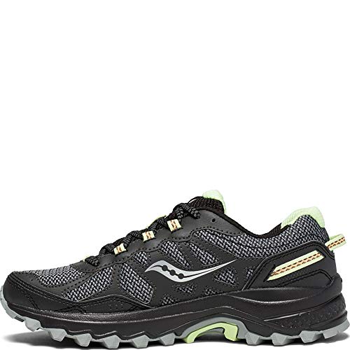 Saucony Women's Excursion TR11 Running Shoe, Black/Lime, 7.5 Medium US
