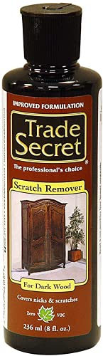 Trade Secret Scratch Remover for Real Wood Furniture and Real Floor Cover Nicks and Scratches, Camouflage Minor Defects (8oz / 236 ml) (Dark)
