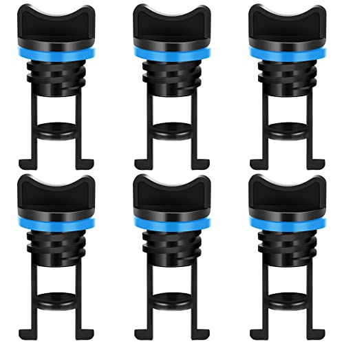 Boao Nylon Kayak Drain Plugs Thread Drain Plugs for Kayak Dinghy Canoe Boat (Blue, 6 Pieces)