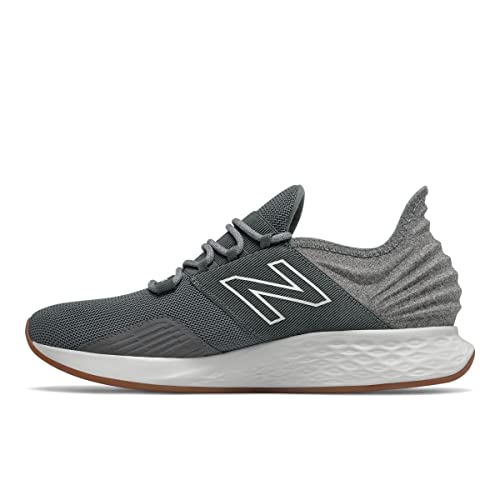 New Balance Men's Fresh Foam Roav V1 Sneaker, Lead/Light Aluminum, 10