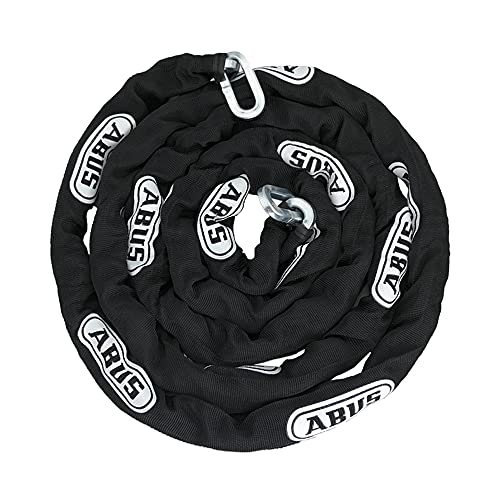 ABUS Hardened Steel 10 Foot x 3/8' Thick Square Security Chain for Bikes, Containers, Trailers, ATV's, Motorcycles and Personal/Industrial Property… (8KS)