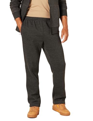 Amazon Essentials Men's Fleece Sweatpant (Available in Big & Tall), Charcoal Heather, X-Large