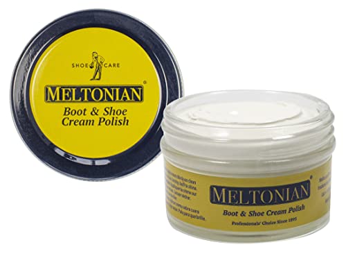 Meltonian Cream | White Cream 171 | Quality Shoe Polish for Leather | Use on Boots, Shoes, Purses, Furniture | Cream Based Shoe Polish | Leather Conditioner | 1.7 OZ Jar