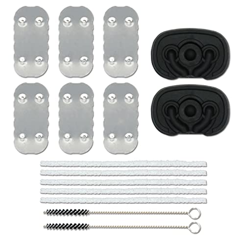 Replacement Accessories Designed for P2&3,6*Screens+2*Mouthpiece Compatible with 2&3, [5+2] Brush for Cleaning