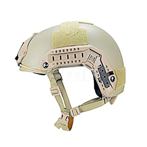 Adjustable Maritime 10 Level of Kevlar Fibre Protective Helmet Tan DE L/XL
