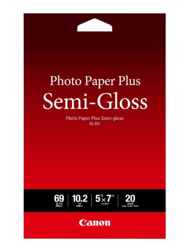 Canon Photo Paper Plus Semi-Gloss 5' x 7' (20 Sheets) (SG-201 5X7)
