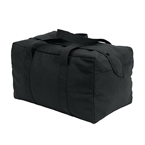 Rothco Canvas Small Parachute Cargo Bag, Black