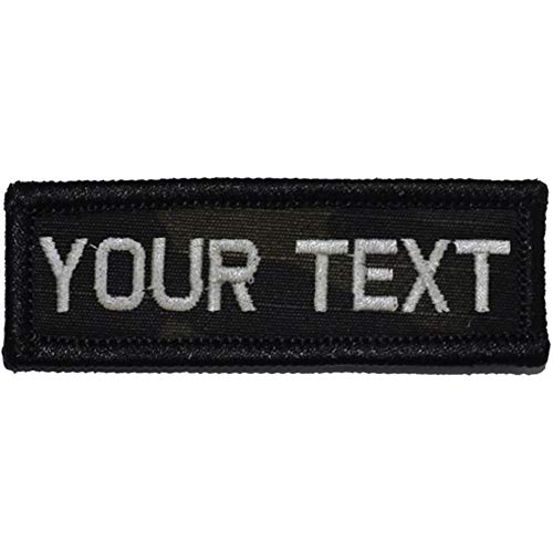 Customizable Text 1x3 Patch w/Hook Fastener – Patch (Multicam Black)