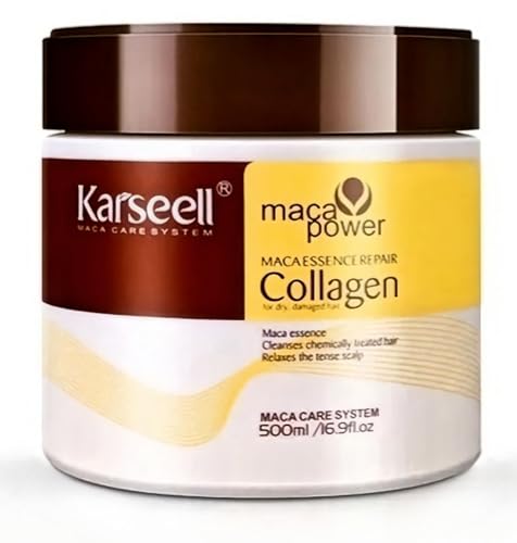 Karseell Hair Repair Mask - Deep Conditioning MACA Collagen for Dry Damaged Hair (16.9 fl oz)