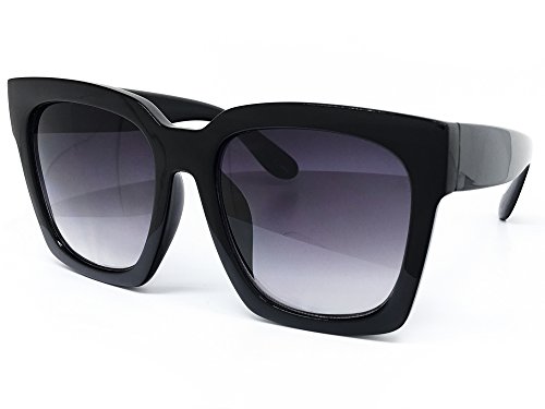 O2 Eyewear 7151 Premium Oversize XXL Women Men Mirror Fashion Sunglasses (Oversized, FADE BLACK)