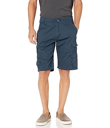 Wrangler Authentics Men's Big & Tall Premium Twill Cargo Short, Midnight, 46