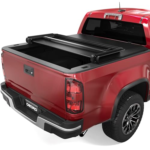 oEdRo Soft Tri-Fold Truck Bed Tonneau Cover Compatible with 2015-2024 Chevy Colorado/GMC Canyon with 5 ft Bed