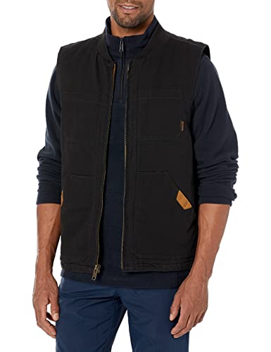 Legendary Whitetails Men's Canvas Cross Trail Vest, Black, XX-Large