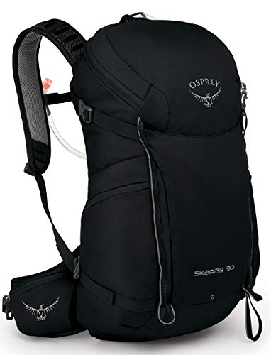 Osprey Skarab 30L Men's Hiking Backpack with Hydraulics Reservoir, Black