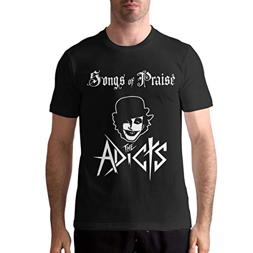 DouglasDFraser The Adicts Shirt Men's Cotton T Shirt Fashion Casual Round Neck Tops Short Sleeve Tee M Black