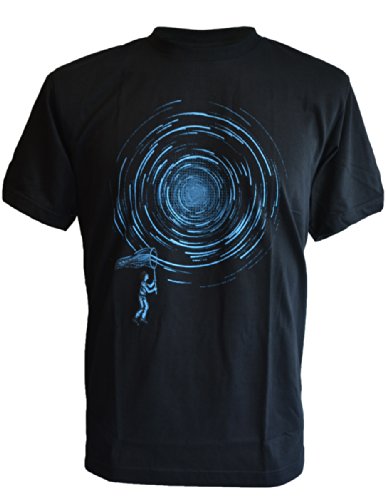 SODAtees catching stars black hole galaxy out of space Men's T-Shirt graphic tee