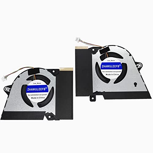 ZHAWULEEFB Replacement New Laptop CPU+GPU Cooling Fan for ASUS Rog Zephyrus G14 GA401I GA401IV ‎GA401IH-BR7N2BL Series DFSCK22115181H FMBC DFSCK22105182H FMBB DC12V 1A Fan