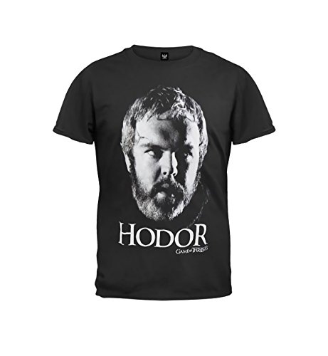 HBO'S Game of Thrones Men's Hodor T-Shirt, Black, Small