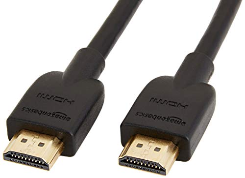 Amazon Basics High-Speed 4K Ultra HD 2-Pack HDMI 2.0 Cable / Cord, 10 feet, 18 Gbps, 60 Hz, 2160p, 48 bit, male-to-male, Ethernet Ready, 3D, Black